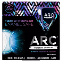 ARC Emulsion Leave-On Tooth Whitening System with Applicator, Stand and LED, 0.88oz New Sealed