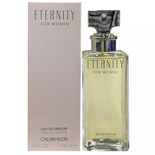 Calvin Klein Eternity Eau de Parfum, Perfume For Women 3.3 / 3.4 oz Luxury EDP Perfume for Women, Long Lasting Fragrance New in Box