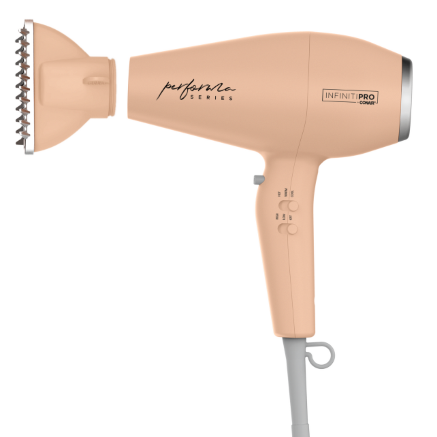 Conair InfinitiPRO Performa Series Ionic Ceramic Hair Dryer with Diffuser, Blow Dryer with Professional Performance Motor