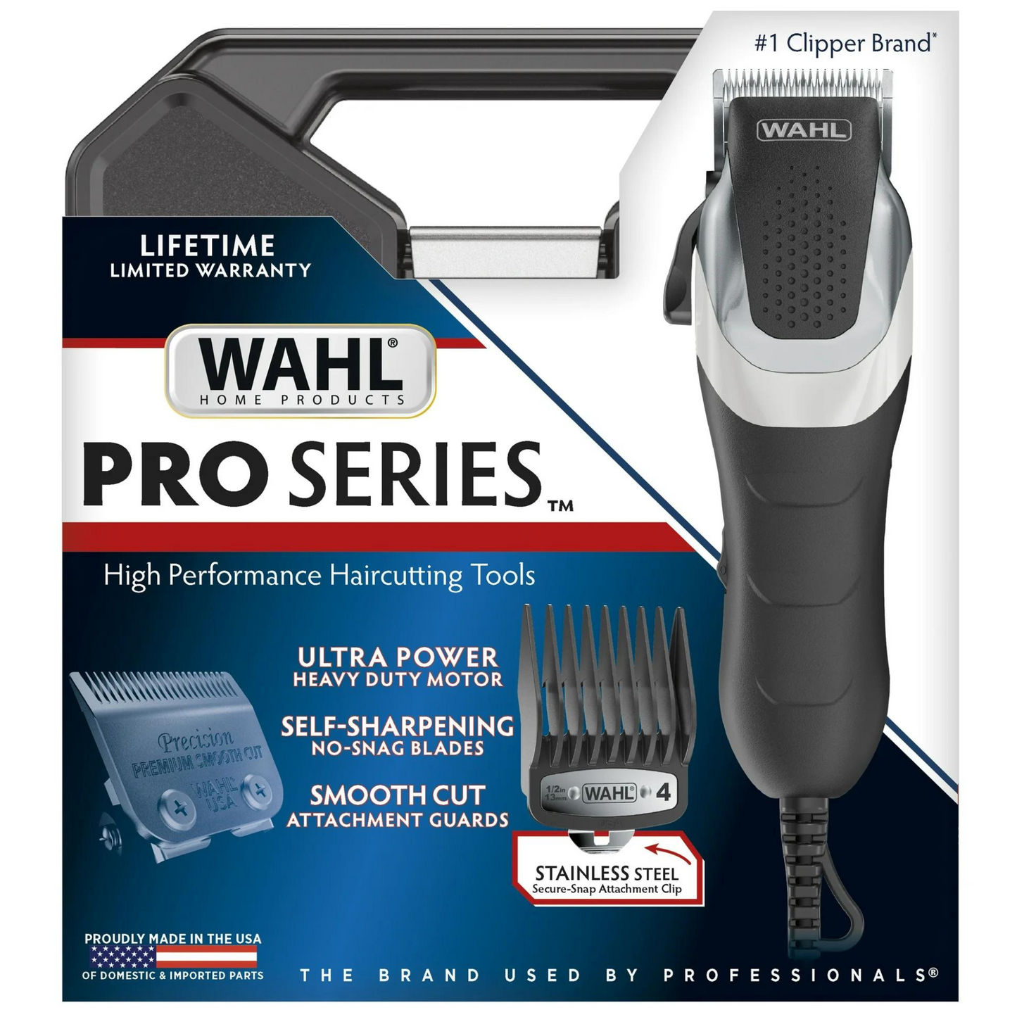 Wahl Pro Series Haircutting Kit With Storage Case, Facial Hair Trimmer, Heavy Duty Motor, Ultra Power, Great for men, woman and children's hair cuts